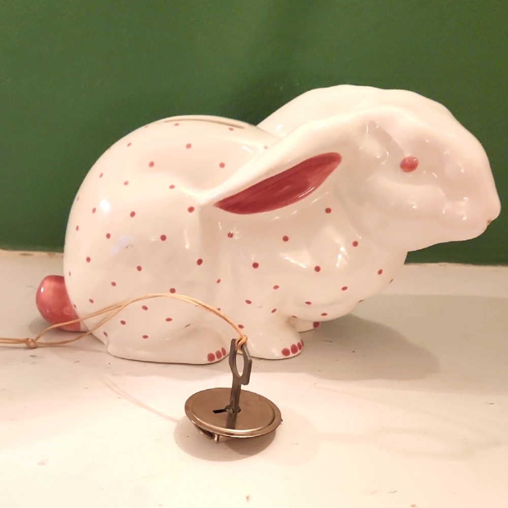 Tiffany & Co Polka Dot Rabbit Bank